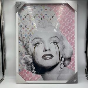 Marilyn Monroe Iconic Spa Star Portrait By Oliver Gal Framed Artwork